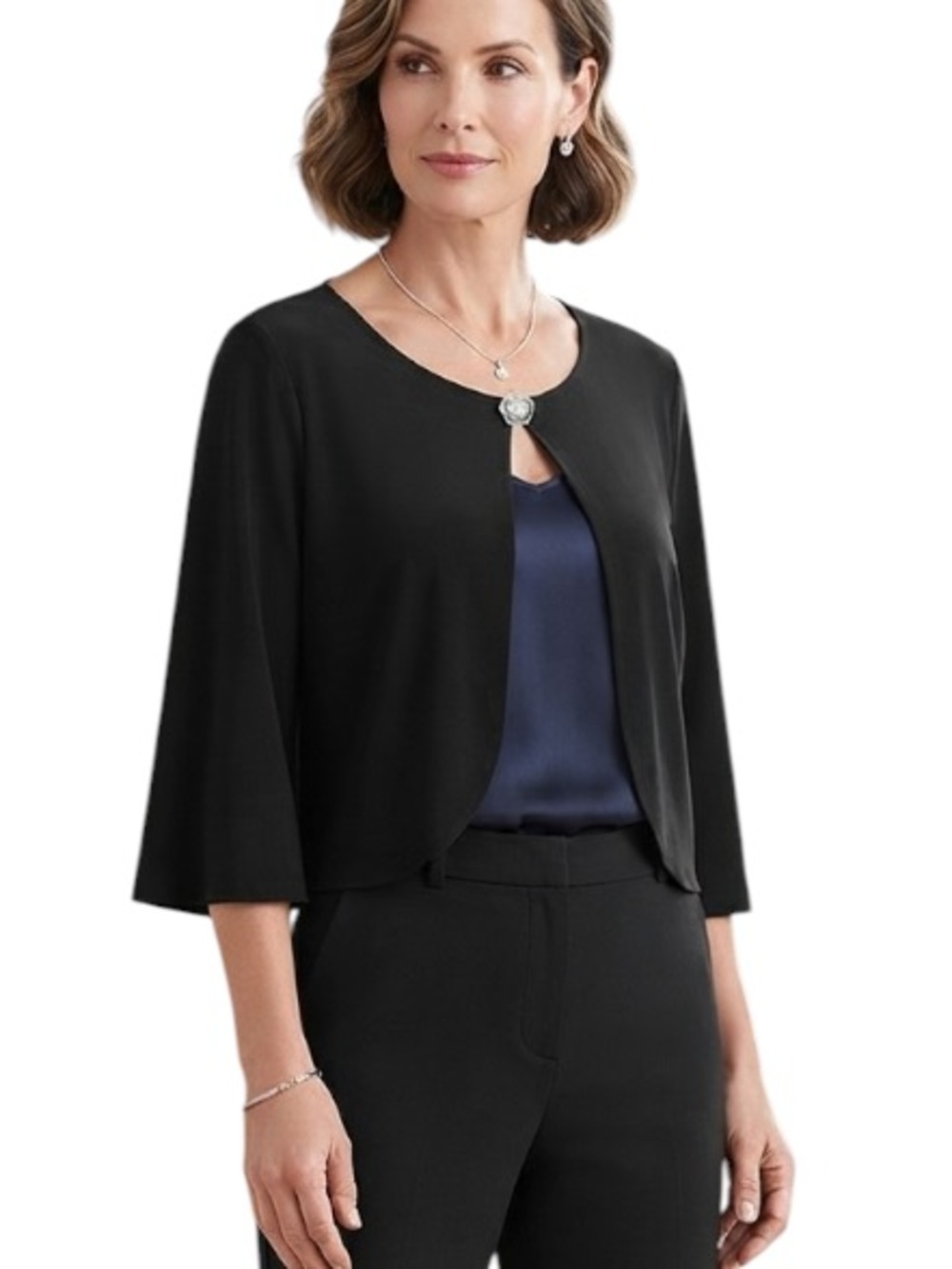 GLAMOUR women’s cardigan size L black NWT